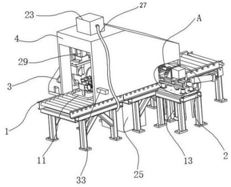 A new energy gearbox housing boring device