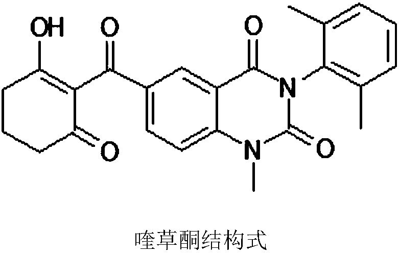 Pesticide composition containing quinolone and saflufenacil