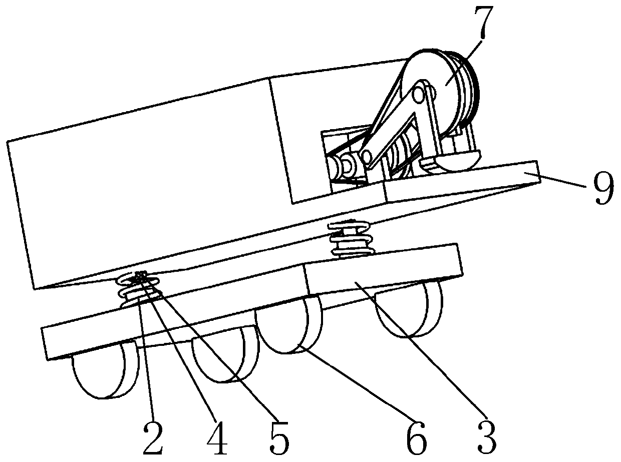 An anti-rollover device used on agricultural machinery based on hydraulic adjustment