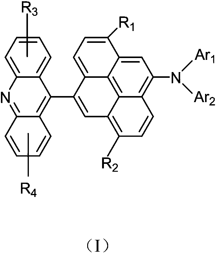 Acridine derivative and organic light emitting device with same