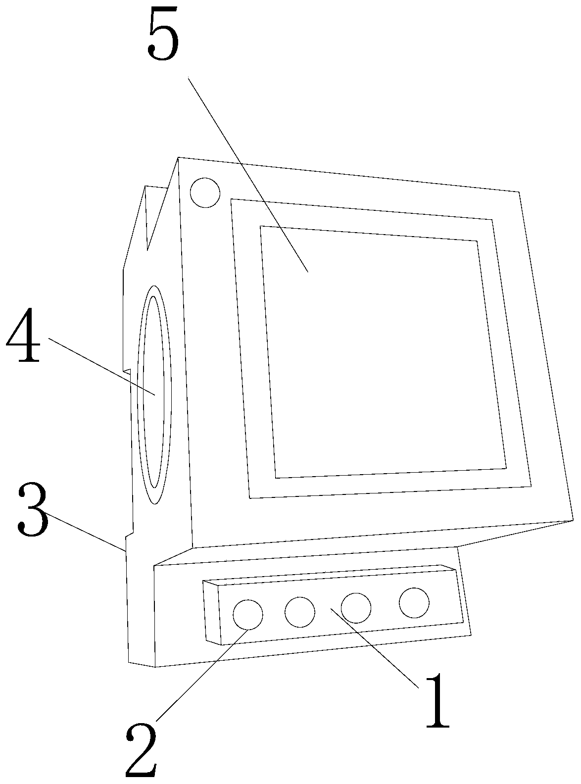 A three-phase digital display instrument with quick disconnection of wires