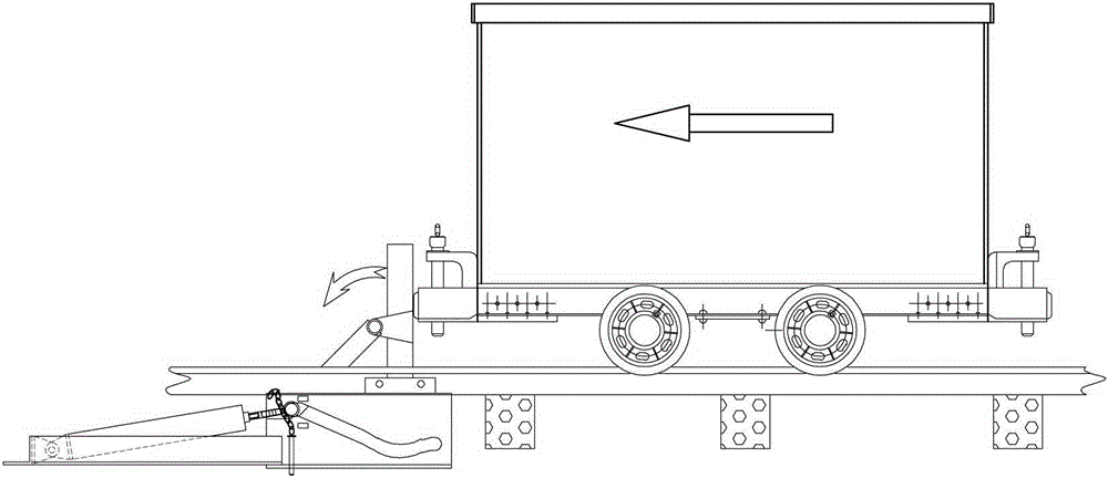 Pneumatic skateboard car stop device