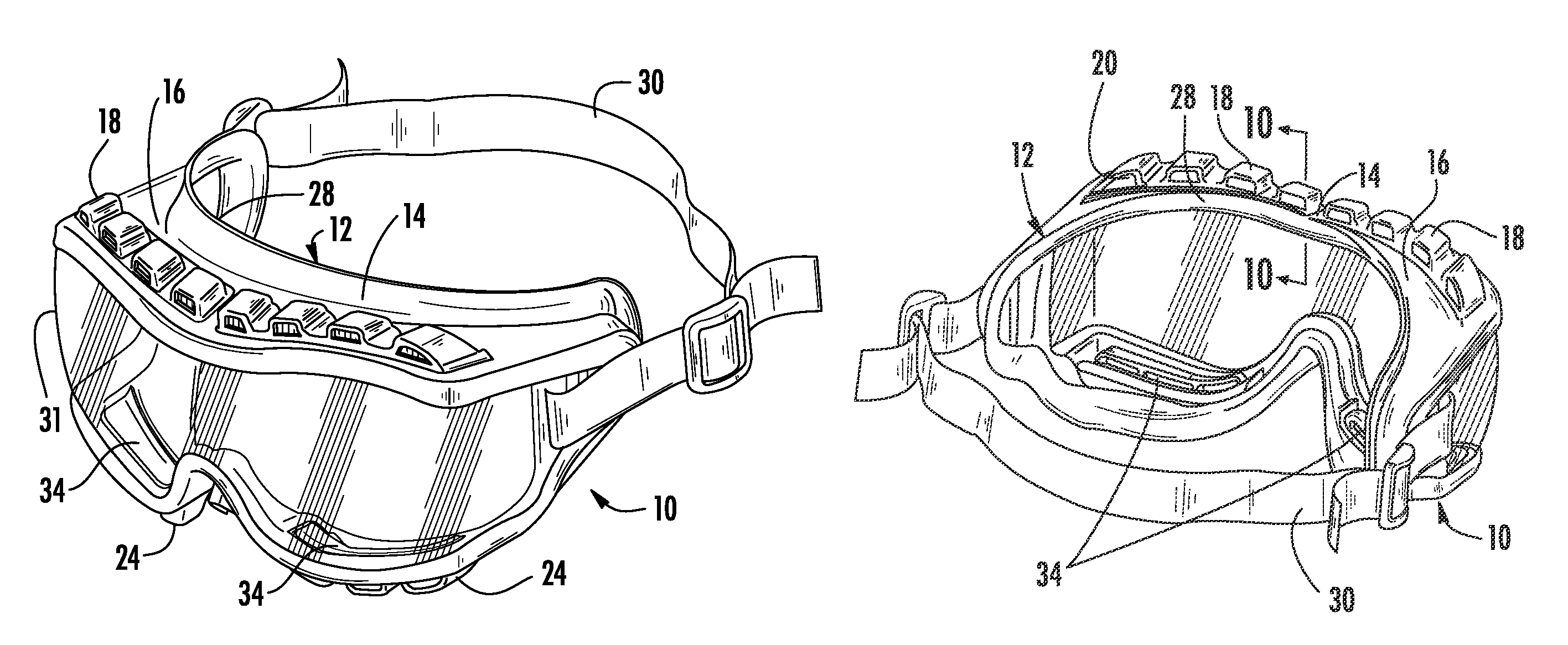 Goggle with interchangeable vent accessories