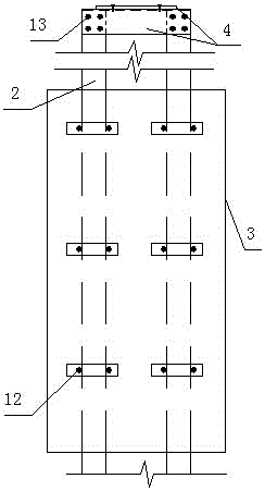 Urban underground comprehensive pipe gallery foundation pit support and underground structure external mold integrated structure and construction method