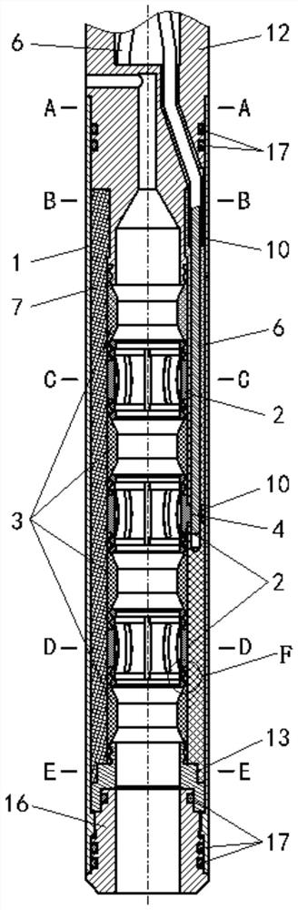 Sealing insulation structure for underground high-current female joint