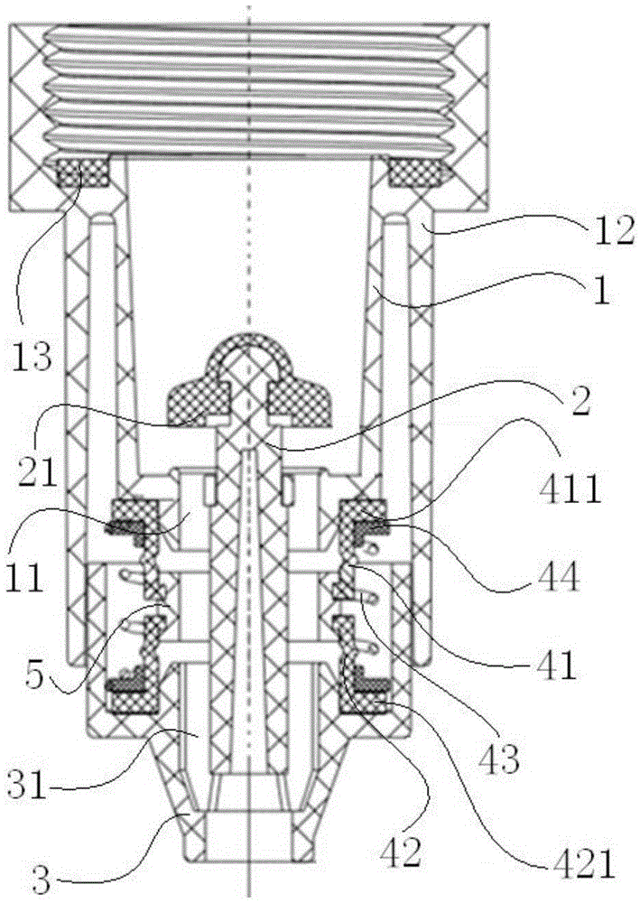 Back-suction type water drinking switch