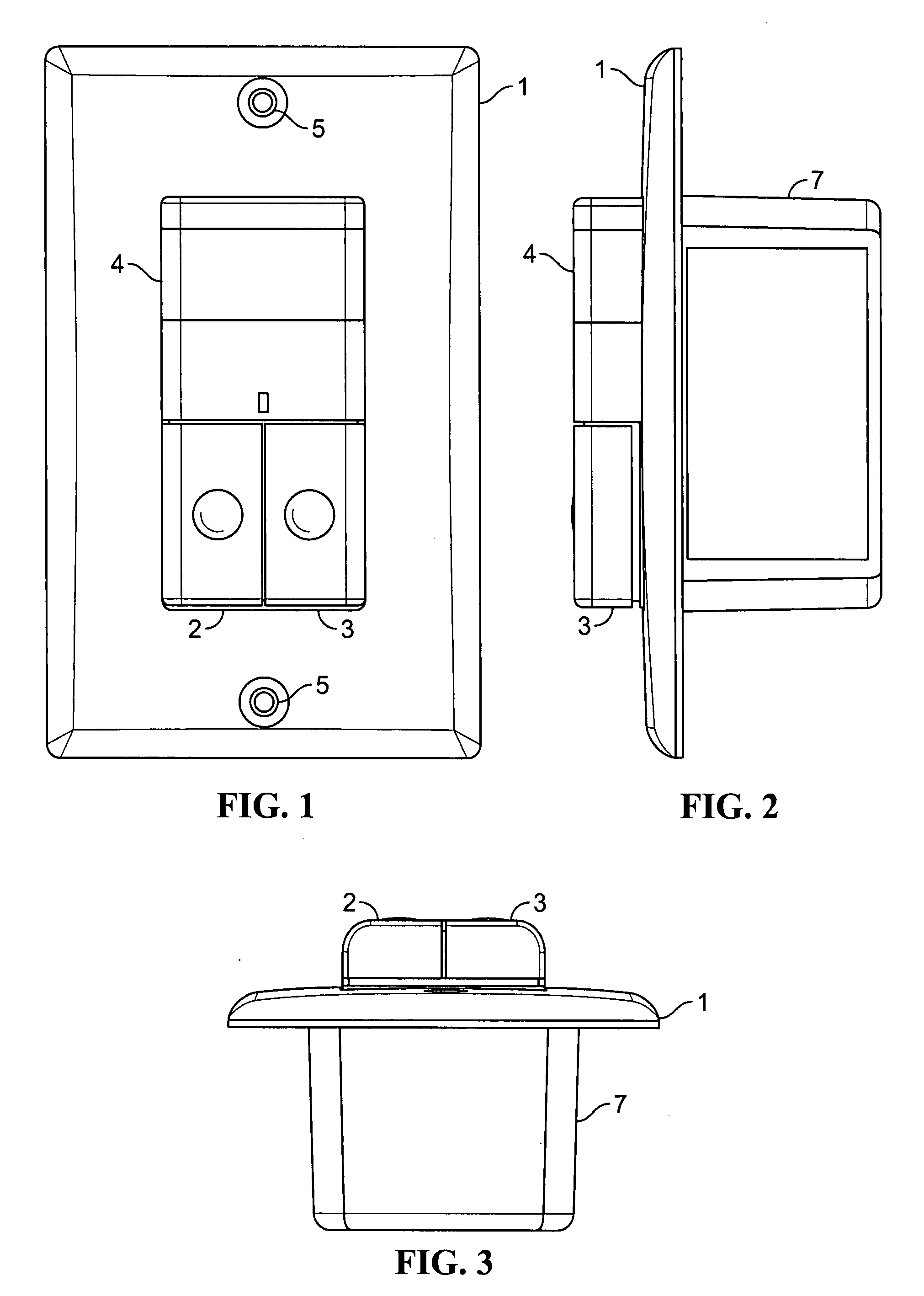 Wall switch for lighting load management system for lighting systems having multiple power circuits