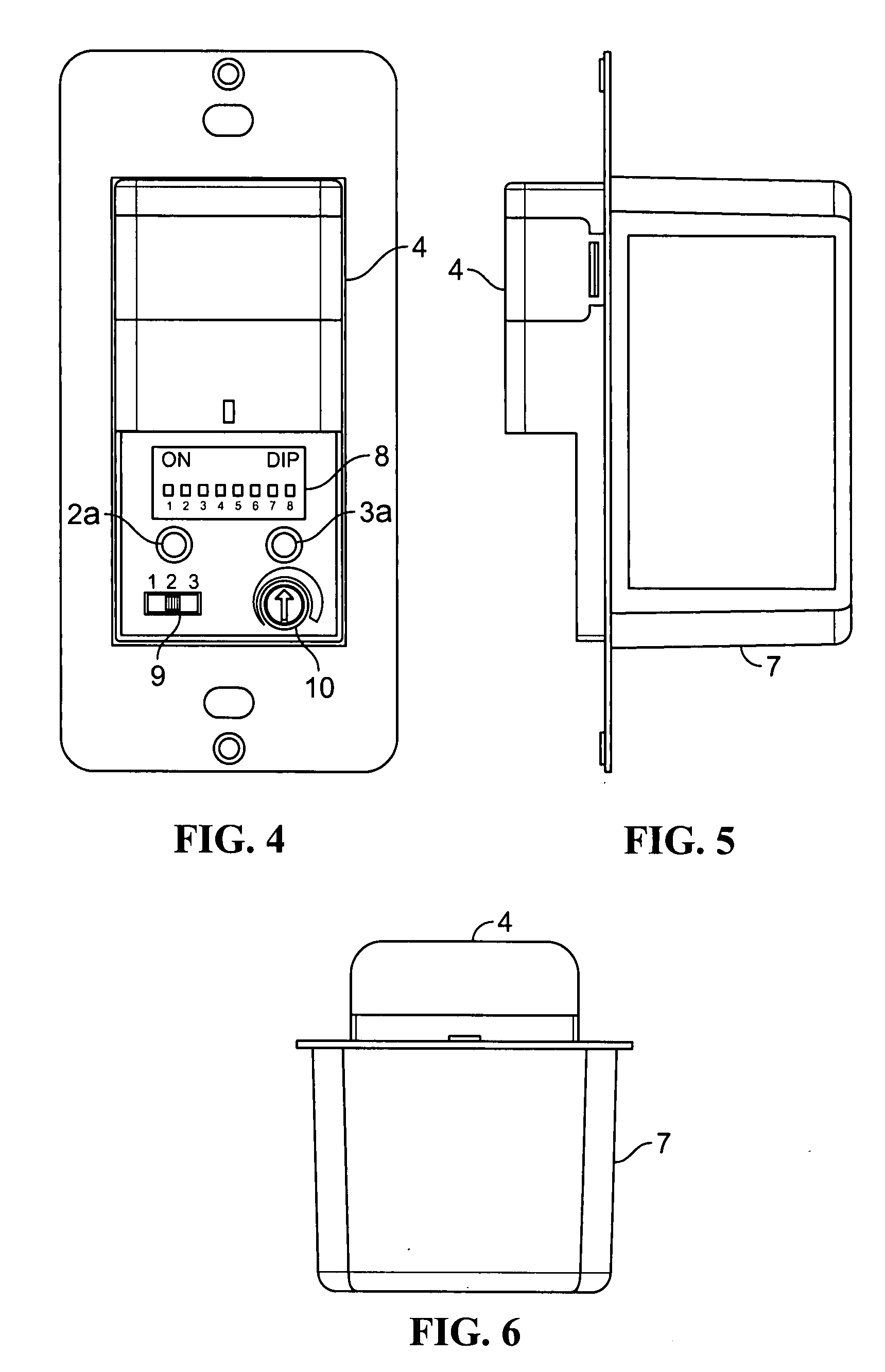 Wall switch for lighting load management system for lighting systems having multiple power circuits