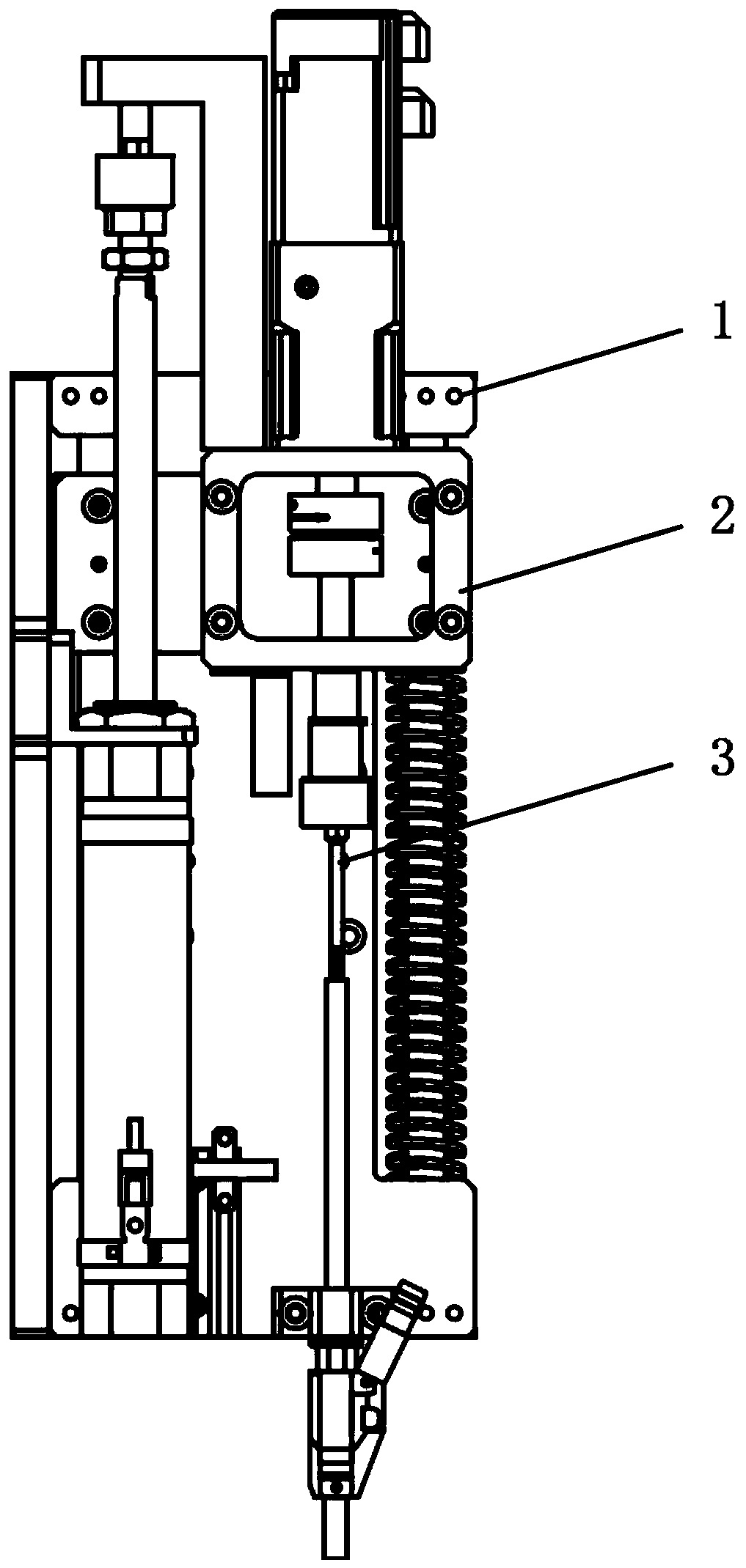 Deep-cavity screw locking device