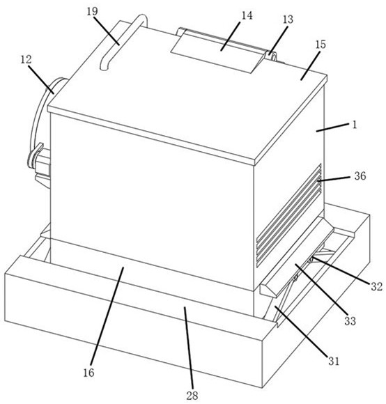 Power transformer with fire extinguishing function and good heat dissipation effect