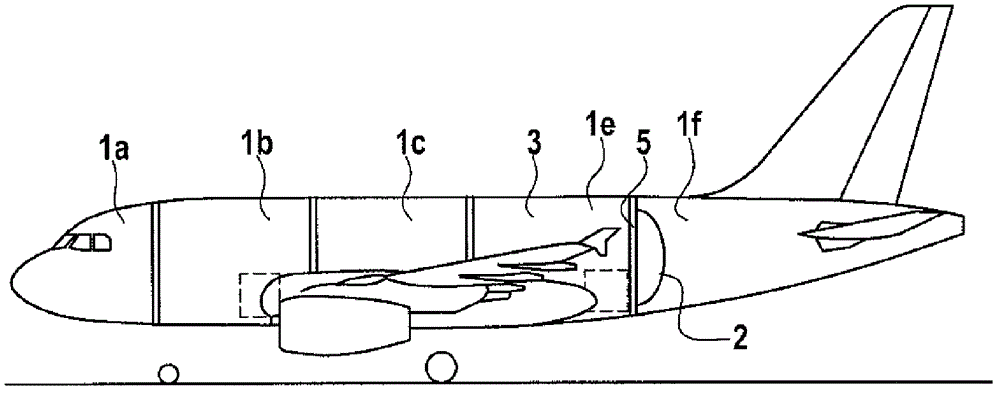 Pressure fuselage of an aircraft with aft-side pressure bulkhead