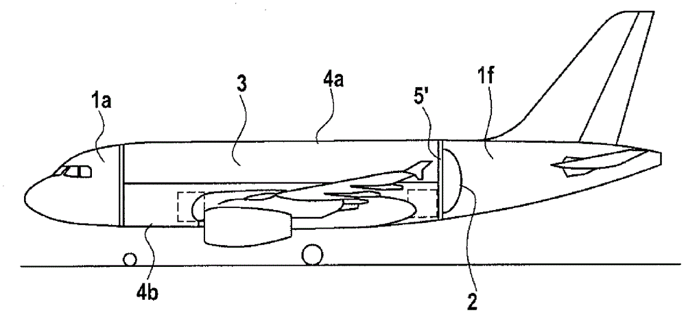 Pressure fuselage of an aircraft with aft-side pressure bulkhead