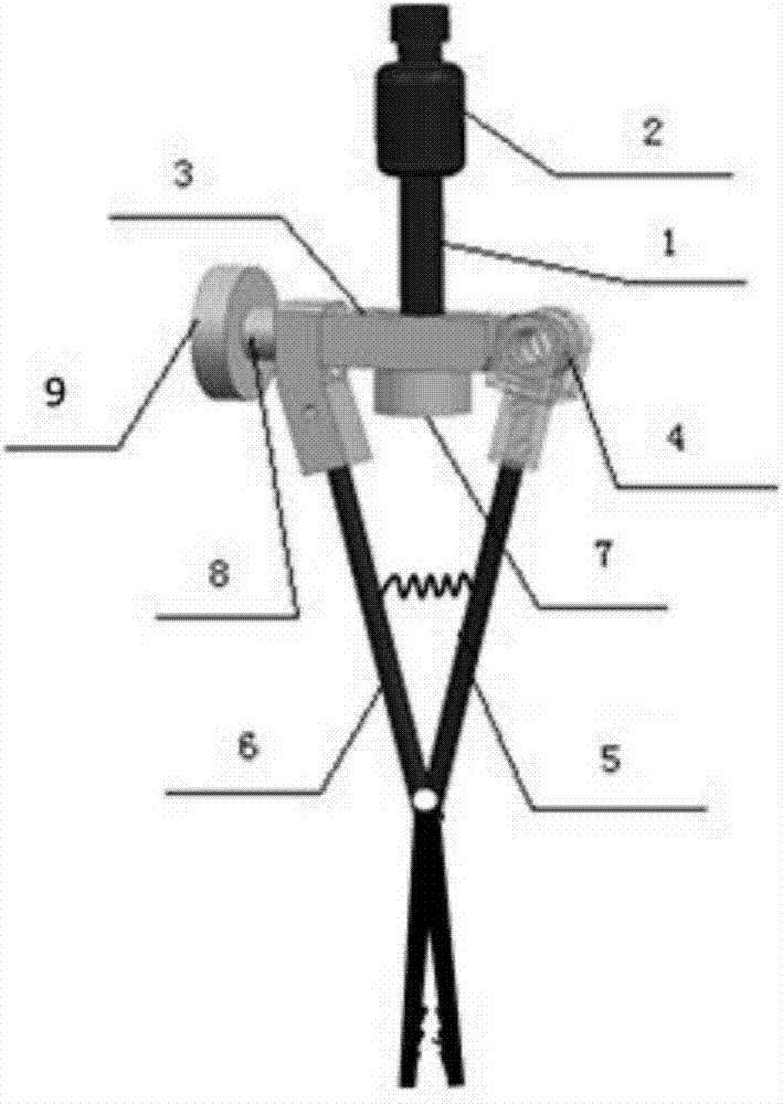 A device for removing metal piles and nails in dental prosthetics