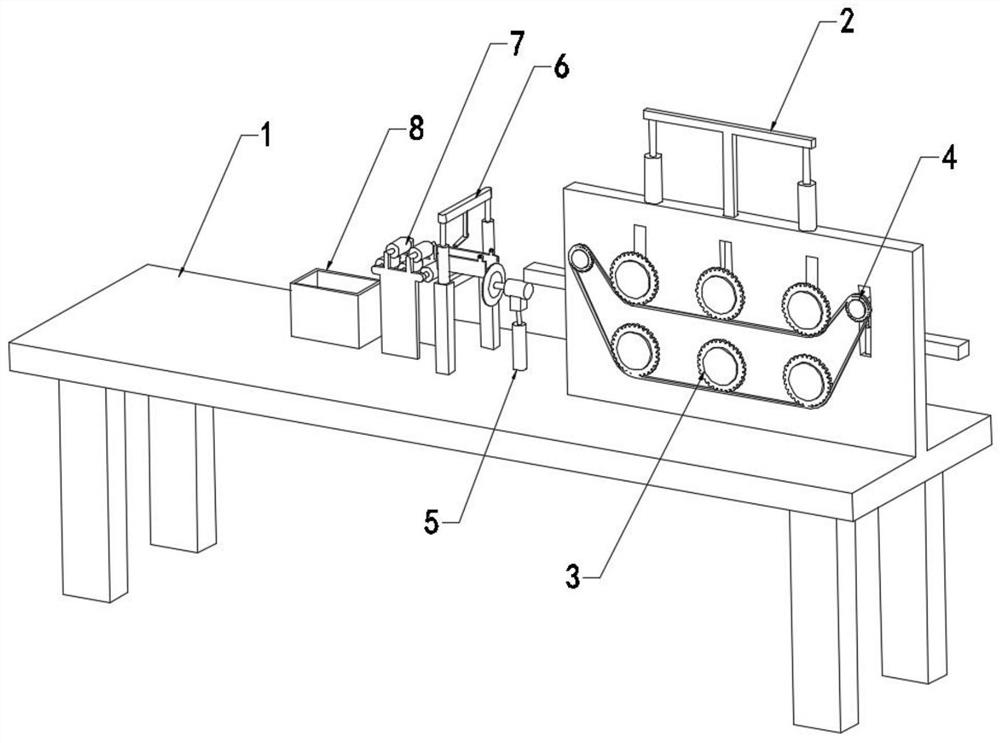 Full-automatic metal plate cutting device