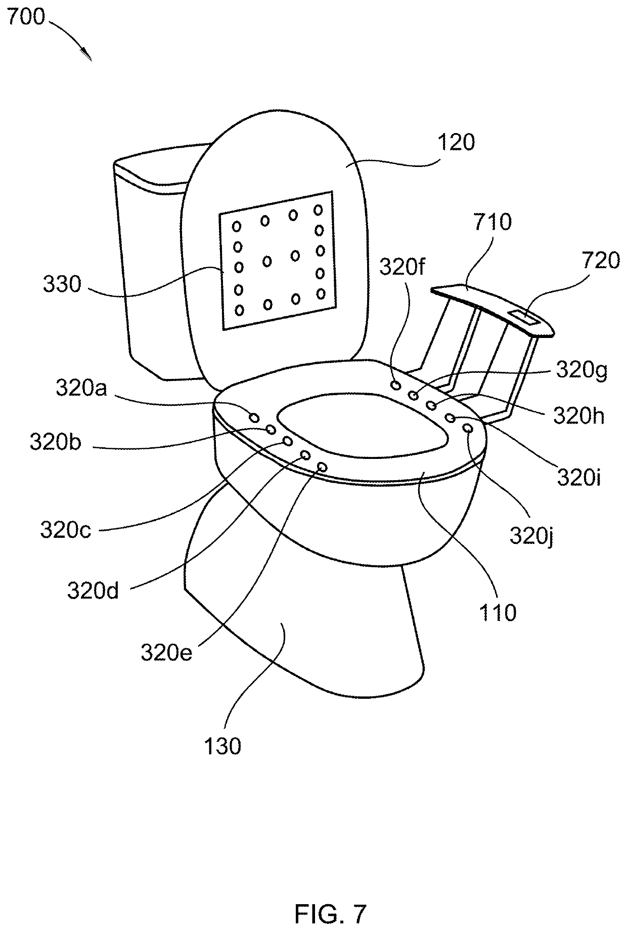 Medical toilet with acoustic transducers for collecting health-related measurements