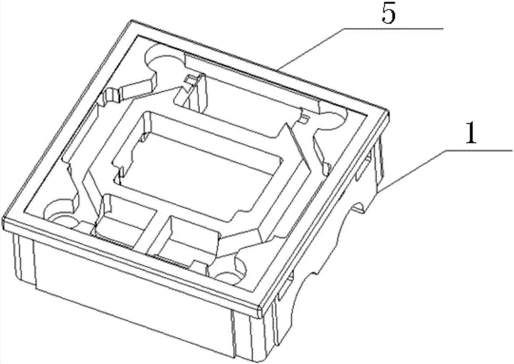 Lying packaging structure and packaging method for washing machine