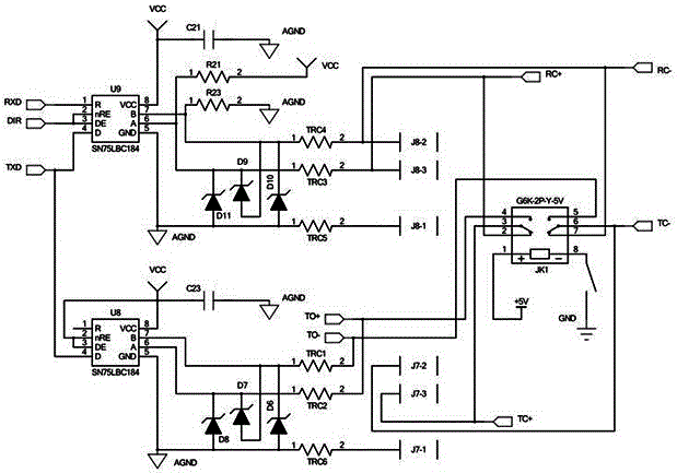 Method and circuit for automatically setting address code between lamps and realizing coexistence with RDM