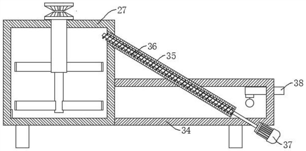 Sewage treatment device for neodymium iron boron waste processing and treatment method