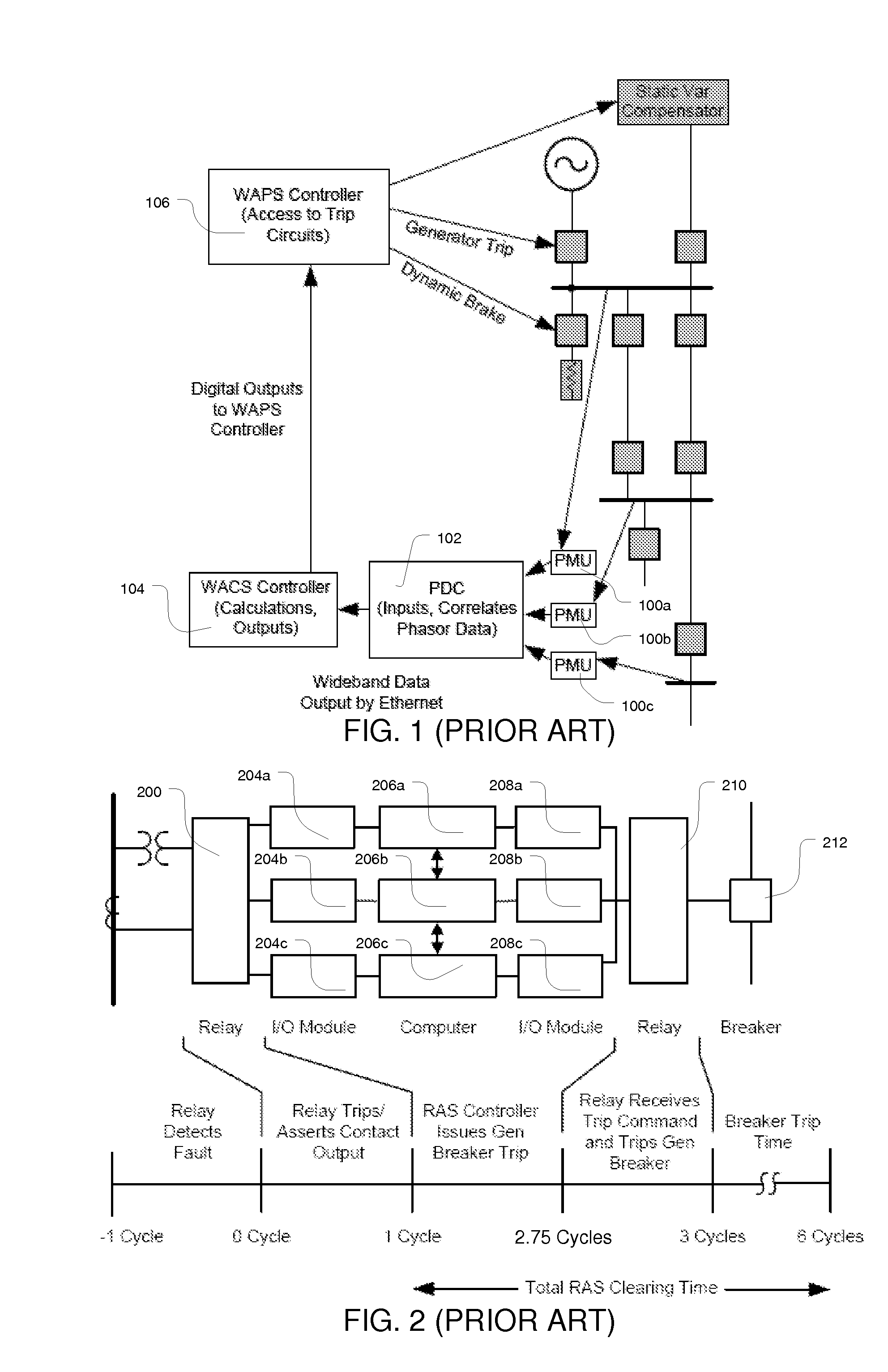 Synchronized phasor processor for a power system