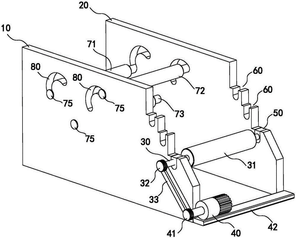 Adjustable rolling device of printer