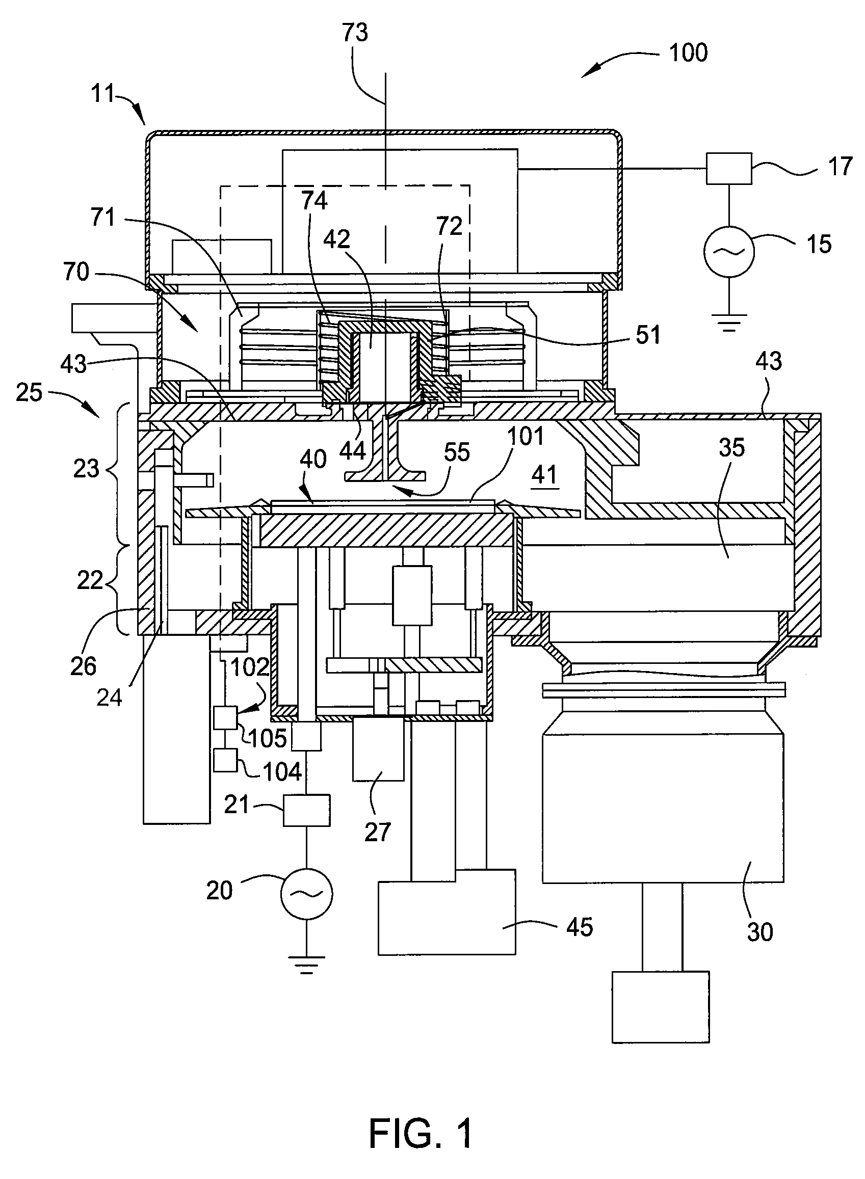 Method and apparatus for high efficiency gas dissociation in inductive couple plasma reactor