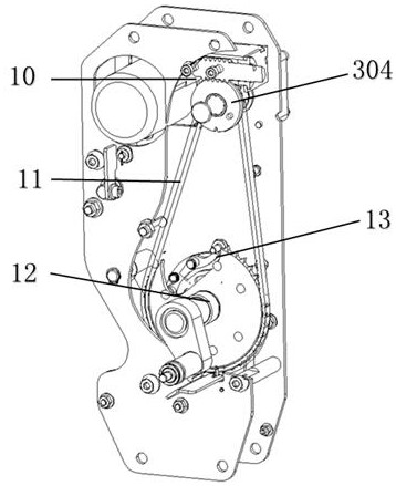 Vacuum circuit breaker spring mechanism energy storage transmission and clutch system
