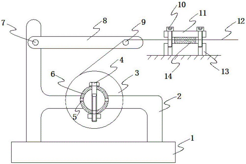 Spinning tension adjusting device