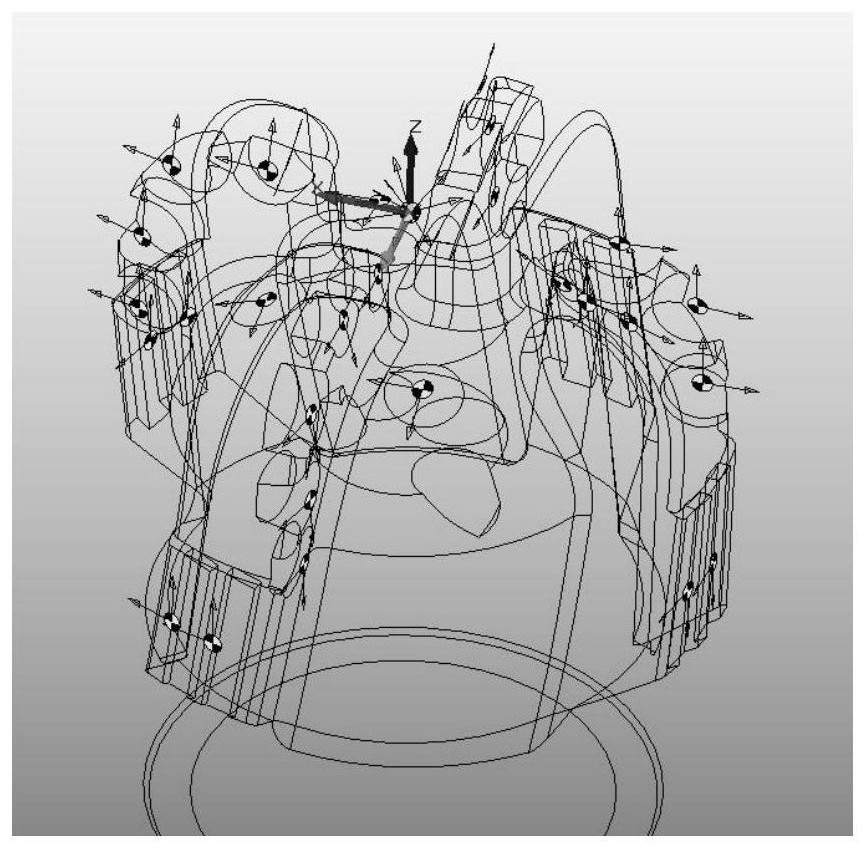 A machining method of pdc drill bit based on machine tool programming