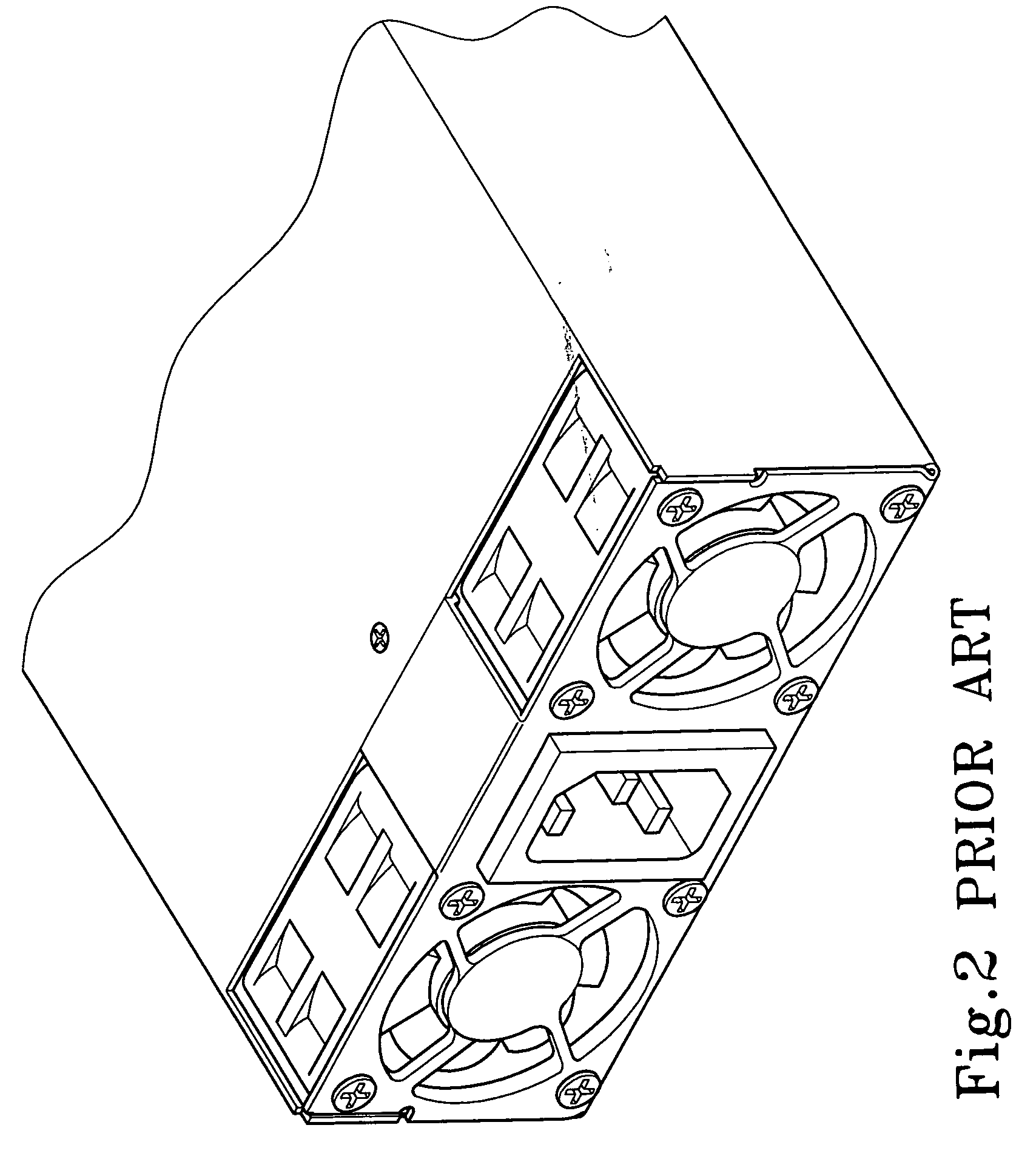 Fan assembly for a power supply