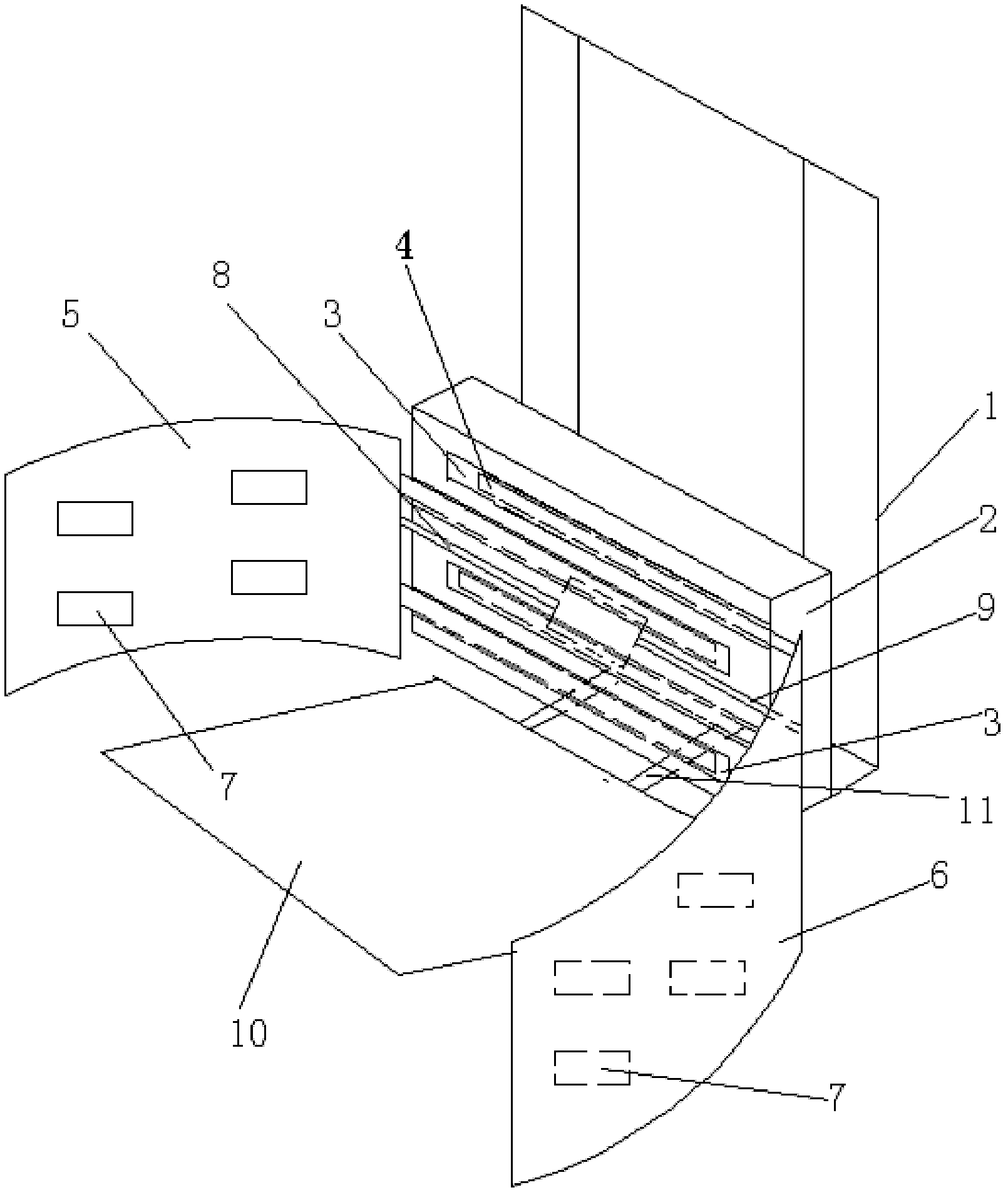 Forklift-based sauce jar delivering and overturning mechanism