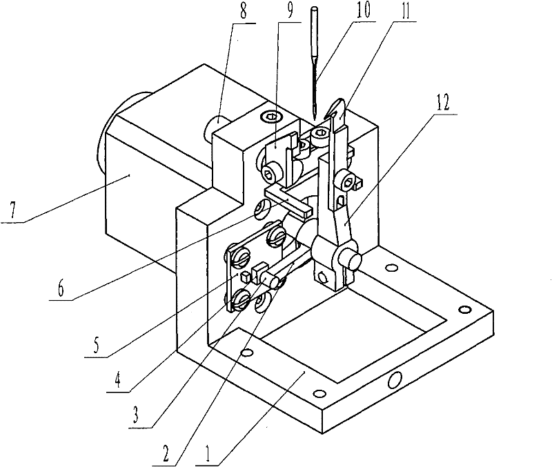 Thread-hooking oscillating shuttle device of tuft embroidery machine and automatic control method thereof