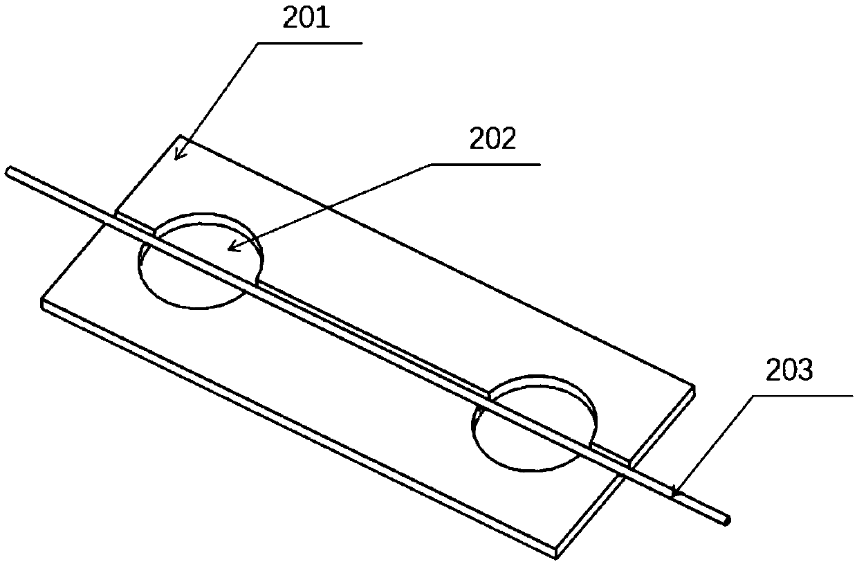 Fiber Bragg grating sensor packaging structure and packaging method suitable for high temperature environment
