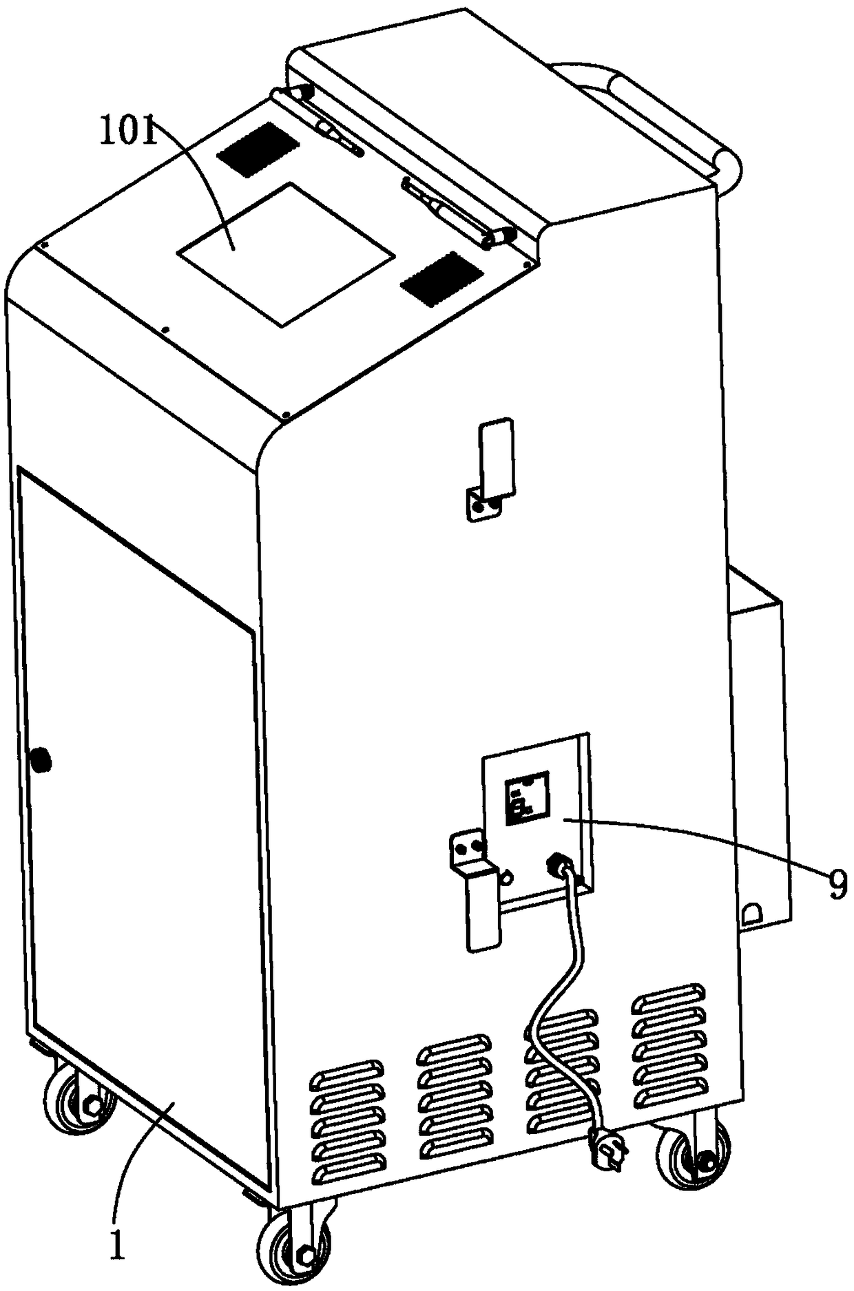 Automobile indoor environment comprehensive treatment equipment and control method