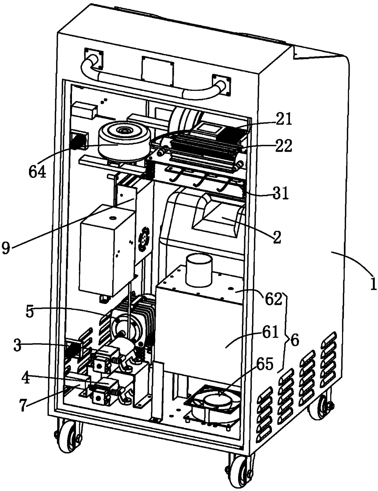 Automobile indoor environment comprehensive treatment equipment and control method