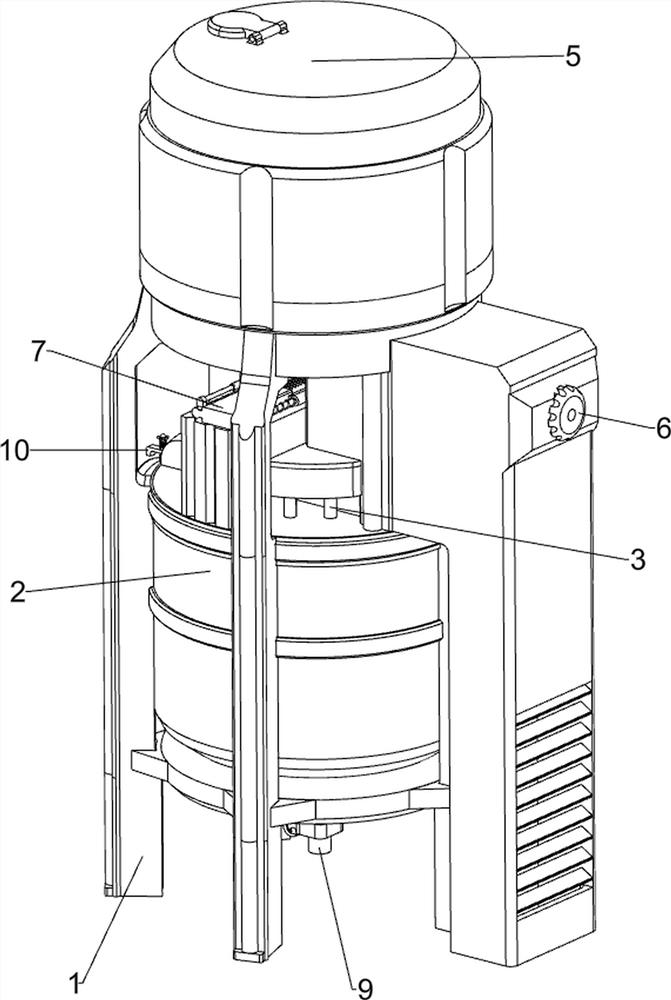 Water mist spraying smoke treatment equipment