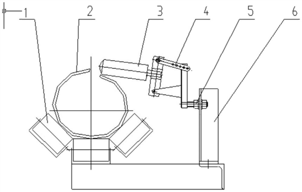 Forming guide device for tubular belt conveyor