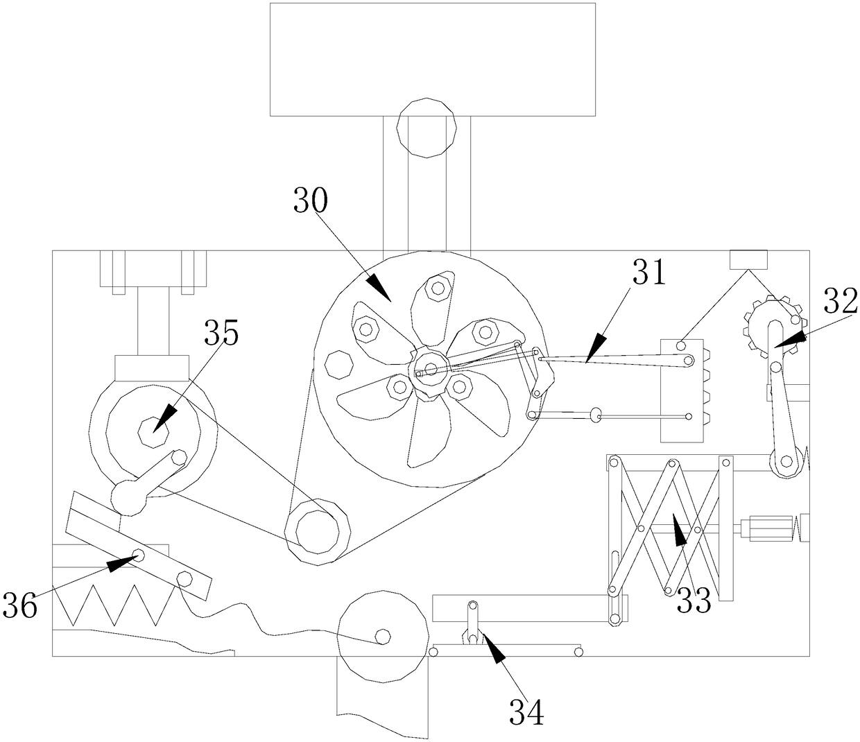 Battery carbon dust feeding device