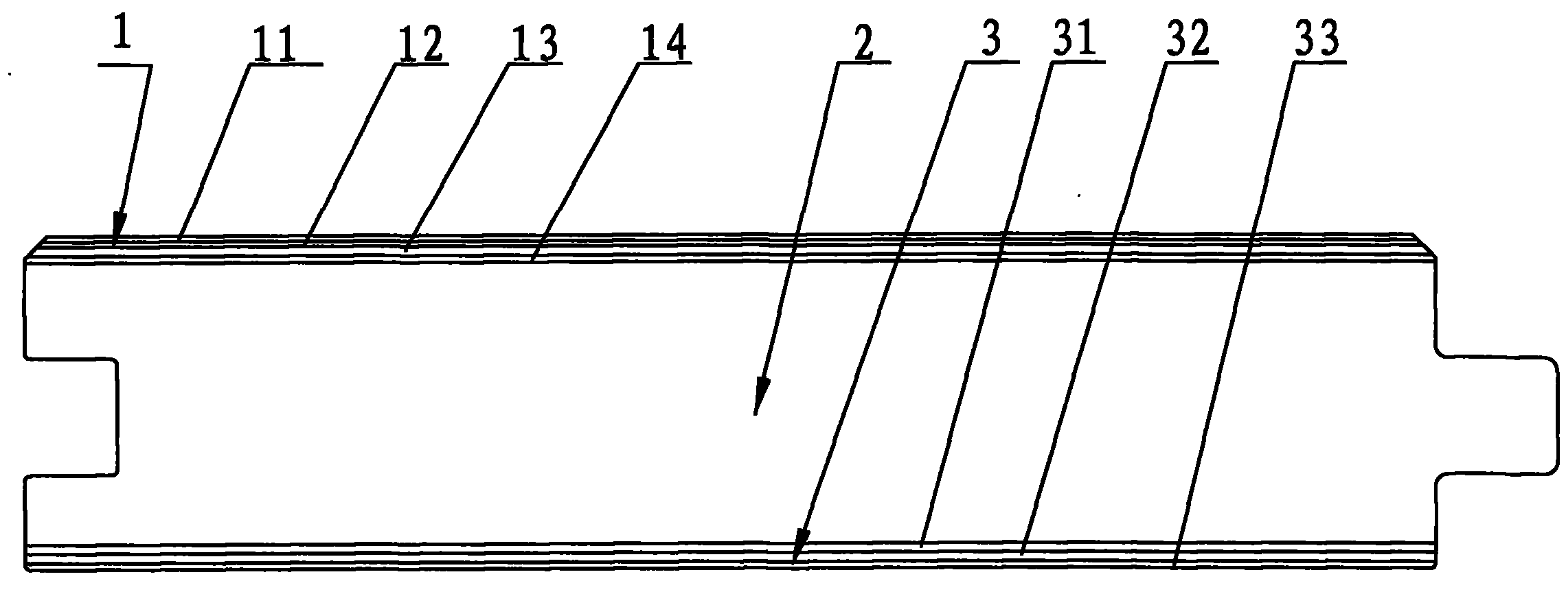 Composite plastic wood plate and its processing method