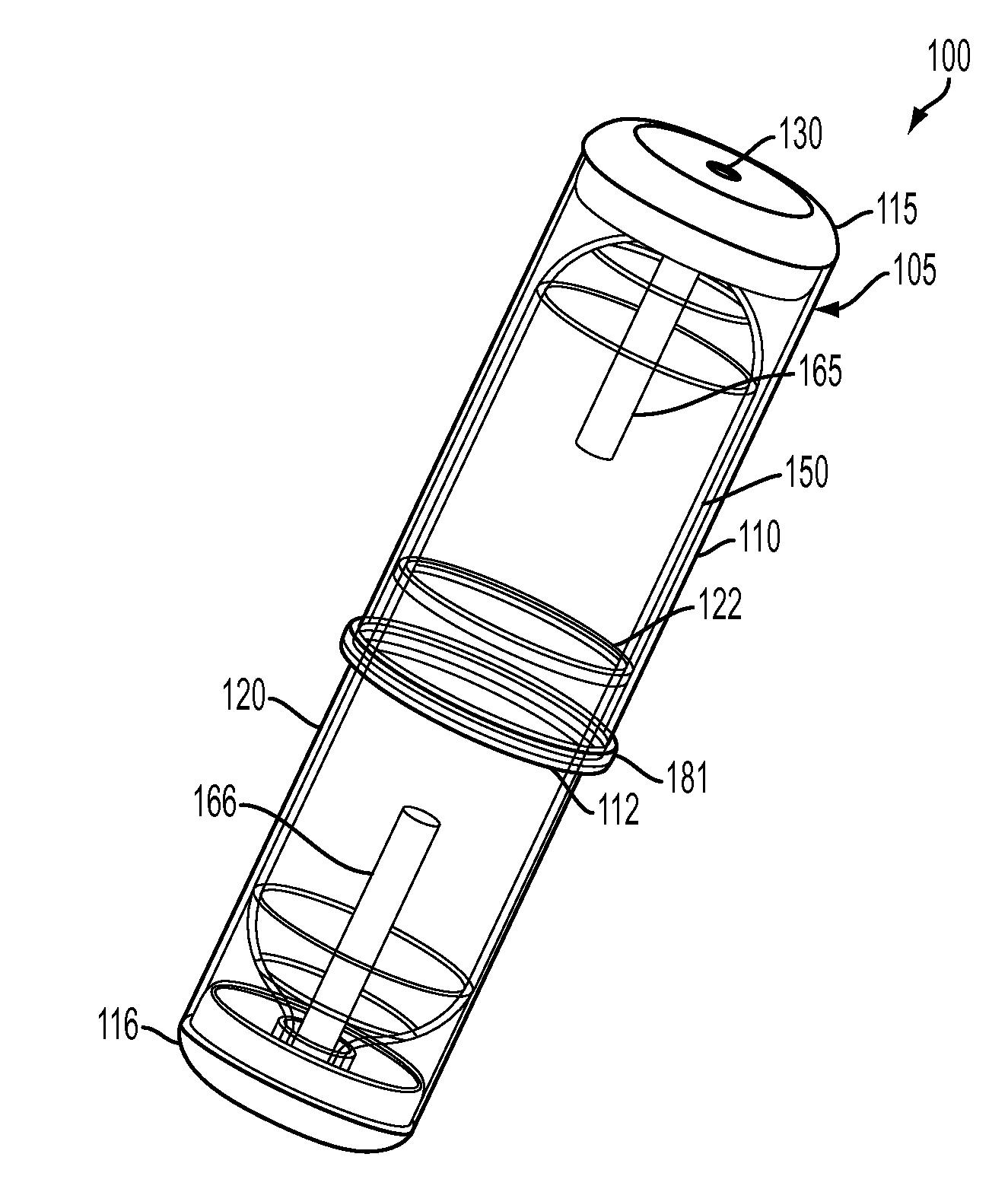 Disposable ambulatory infusion pump having telescopic housing