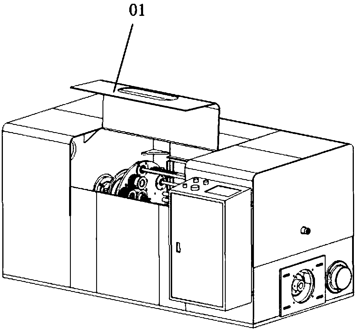 Wire twisting machine and automatic opening and closing door thereof