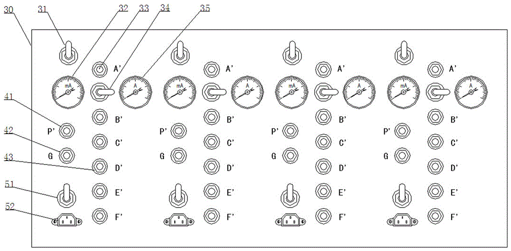 Multi-terminal lead storage battery regeneration device and regeneration method