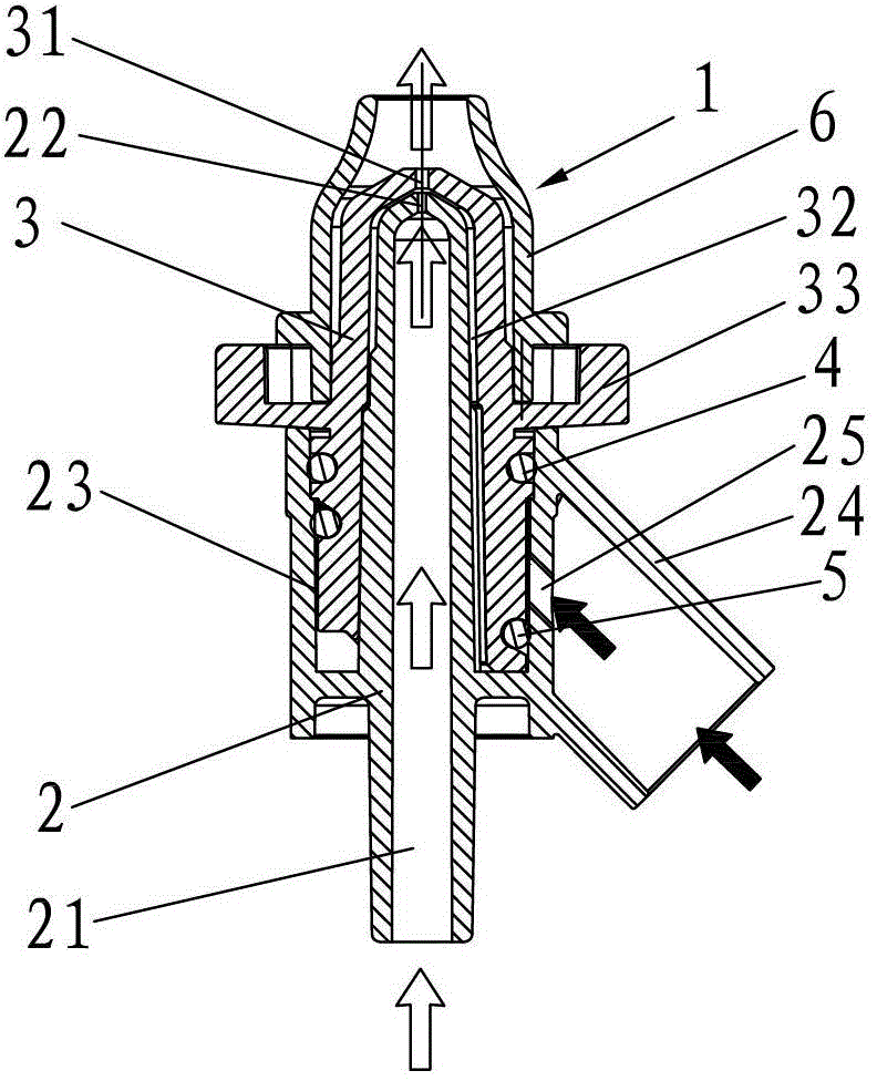 A nasal lavage device with an openable and closable spray head