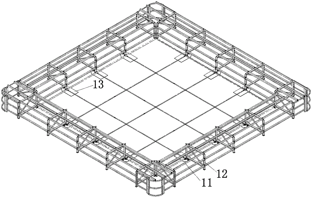 Assembling type pool body structure with skating function and swimming function