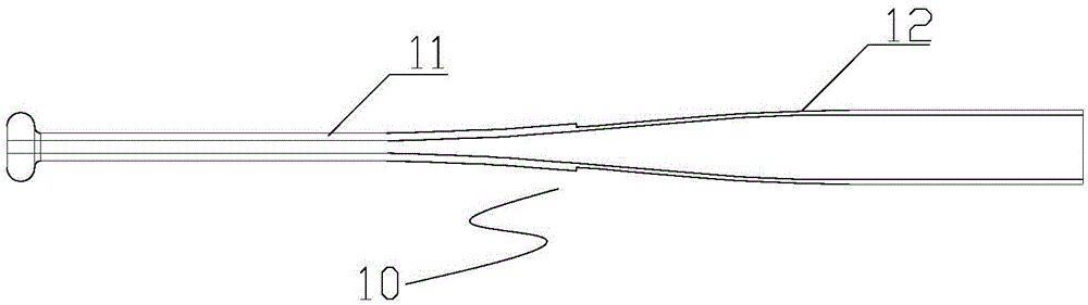 Composite damping baseball bat and production process thereof