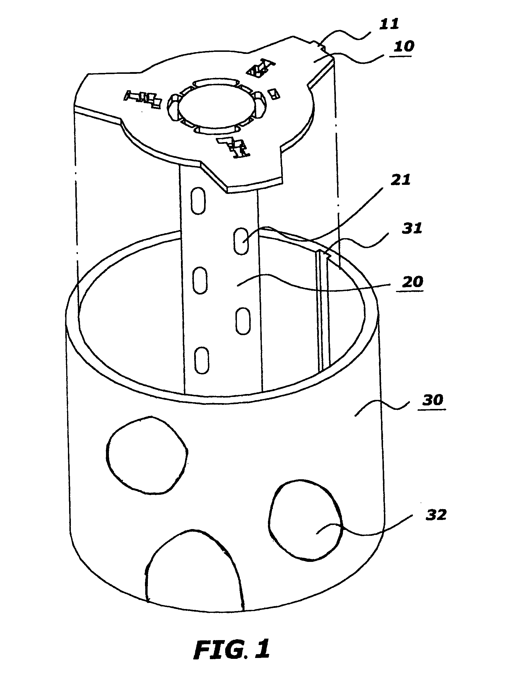 Charge tube end plate