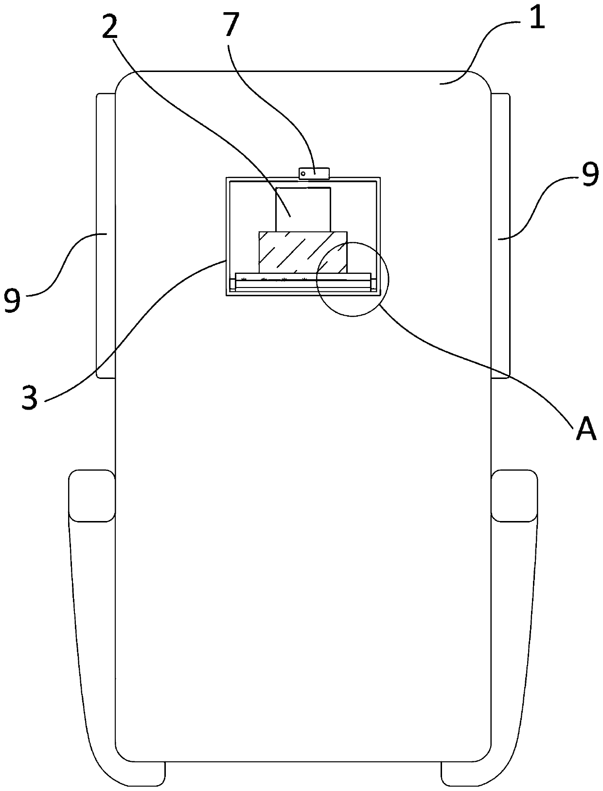 Mobile device support for seat