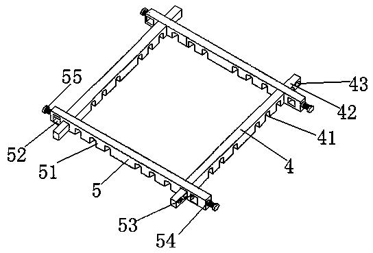 Casting frame fixed formwork structure for civil engineering construction