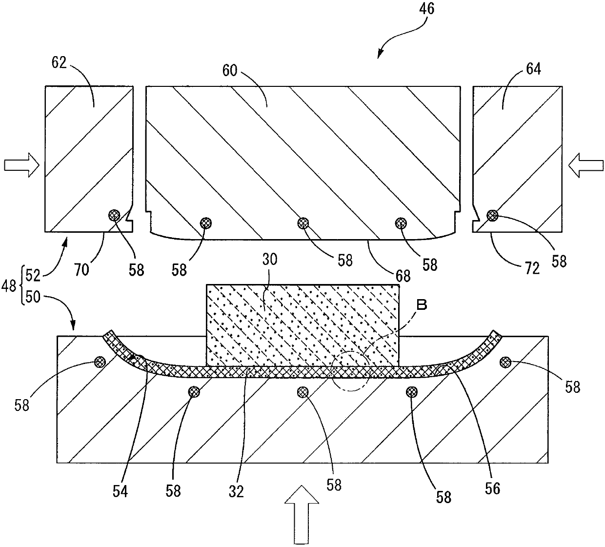 Wooden shaped body and manufacturing method thereof