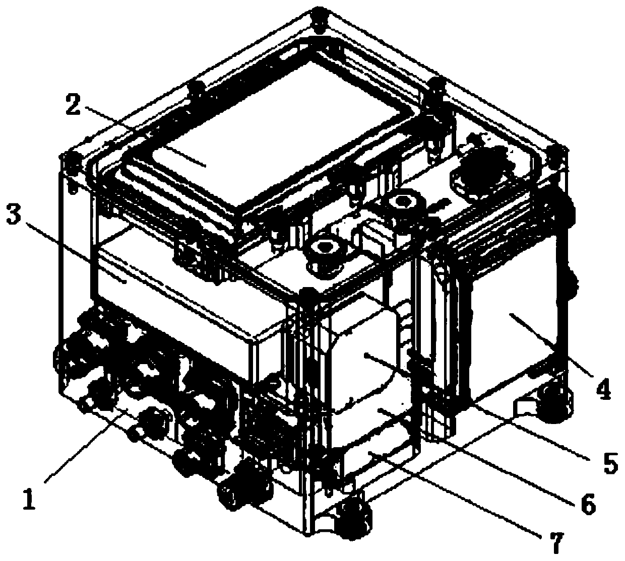 Armored vehicle integrated three-proofing acquisition driving device