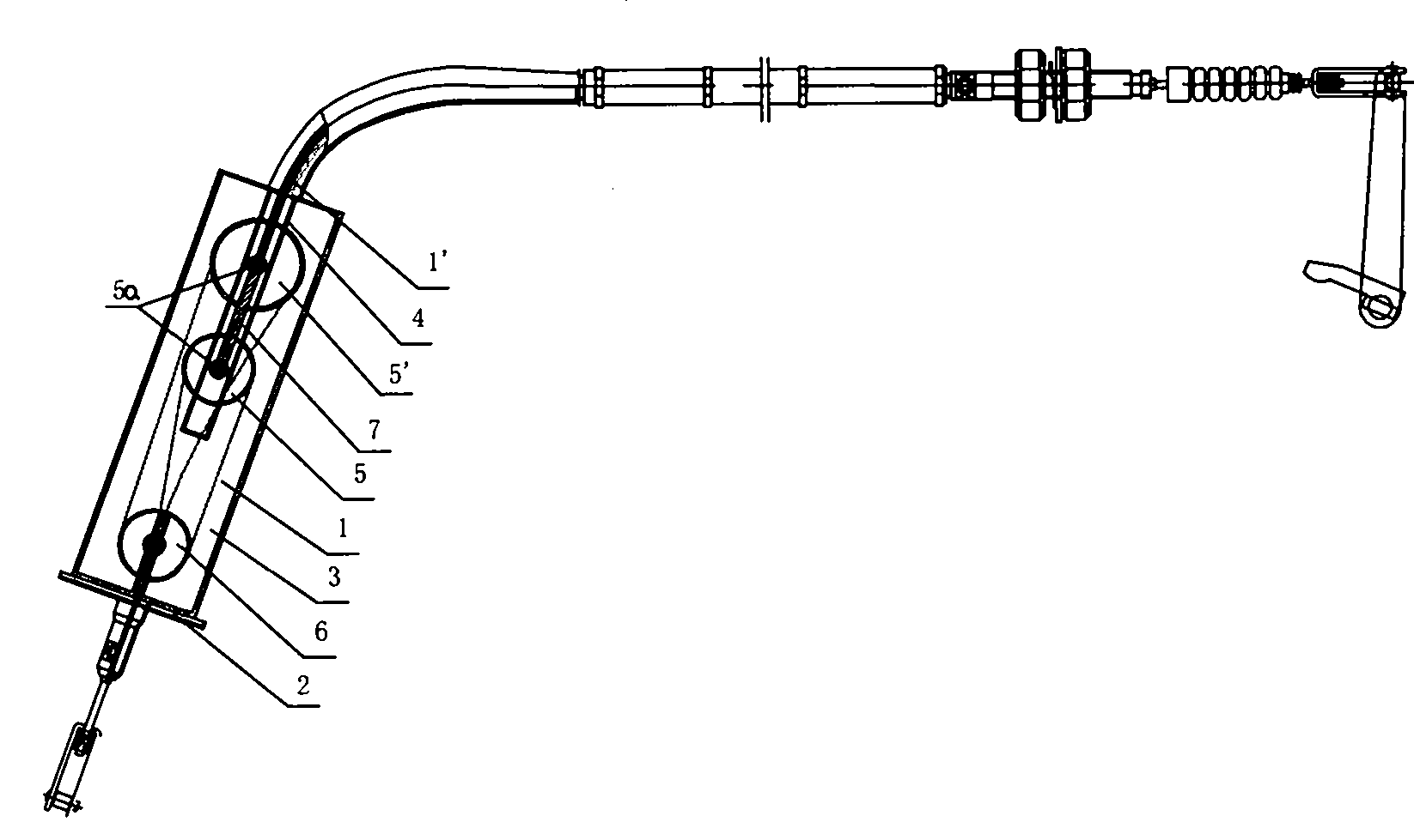 Clutch-separating cable